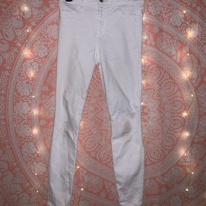 White Hollister High-Rise Jean Jegging